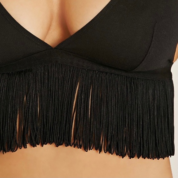 Fringe V Neck Bralette - Picture 6 of 6